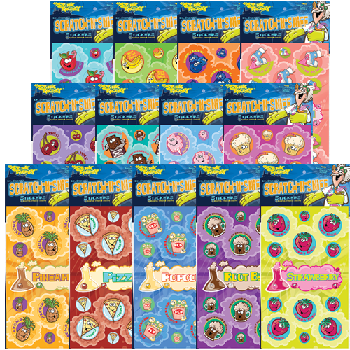 Stink File 1 Scratch-N-Sniff Sticker Complete Bundle