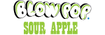 Sour Apple Blow Pop Scratch-N-Sniff Sticker