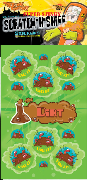 Dirt Scratch-N-Sniff Sticker