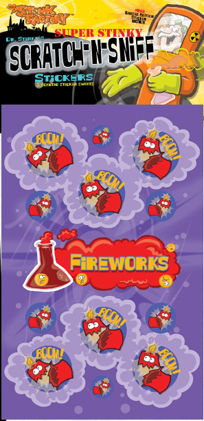 Fireworks Scratch-N-Sniff Sticker