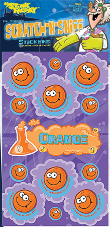 Orange Scratch-N-Sniff Sticker