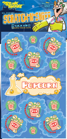 Popcorn Scratch-N-Sniff Sticker