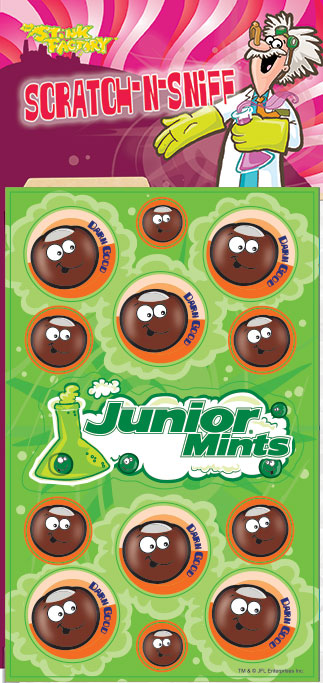 Junior Mints Scratch-N-Sniff Sticker
