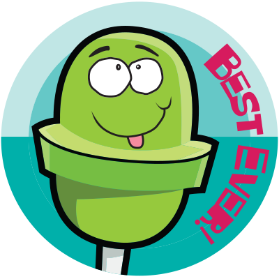 Sour Apple Blow Pop Scratch-N-Sniff Sticker