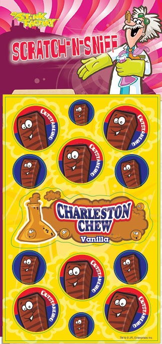 Charleston Chew Scratch-N-Sniff Sticker