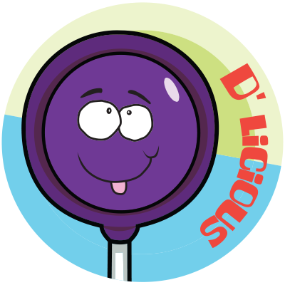 Grape Tootsie Roll Pop Scratch-N-Sniff Sticker