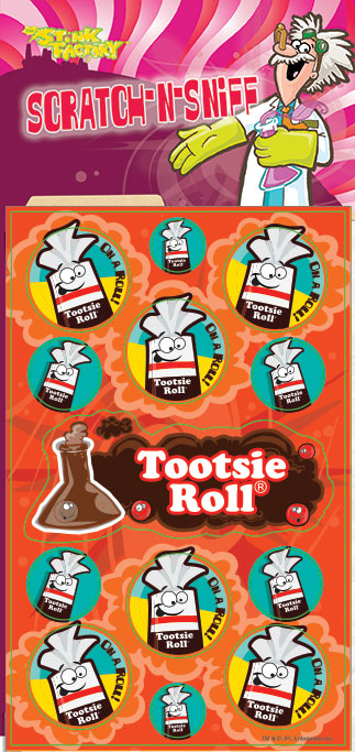 Tootsie Roll Scratch-N-Sniff Sticker