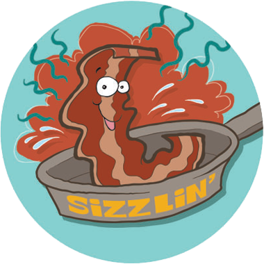 Bacon Scratch-N-Sniff Sticker