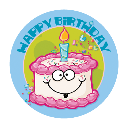Birthday Cake Scratch-N-Sniff Sticker