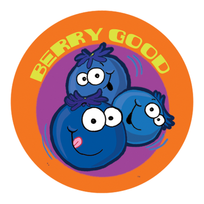 Blueberry Scratch-N-Sniff Sticker