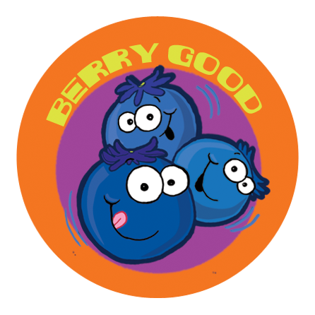 Blueberry Scratch-N-Sniff Sticker