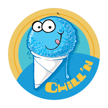 Blu Snowcone Scratch-N-Sniff Sticker