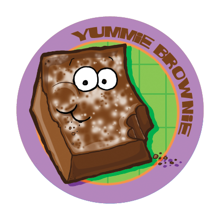Brownie Scratch-N-Sniff Sticker