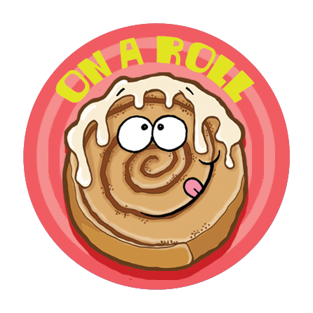 Cinnamon Roll Scratch-N-Sniff Sticker