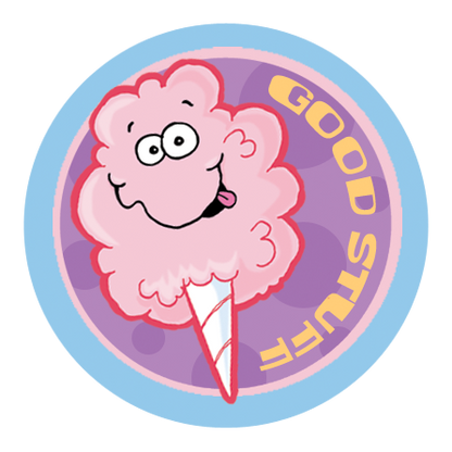Cotton Candy Scratch-N-Sniff Sticker