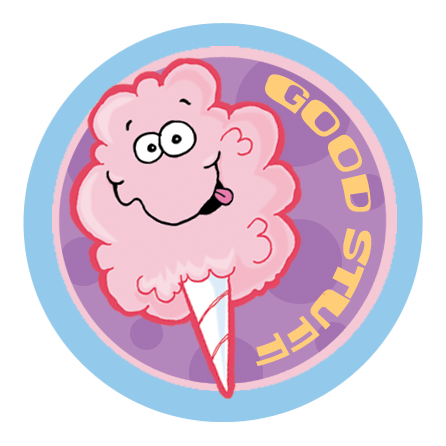Cotton Candy Scratch-N-Sniff Sticker