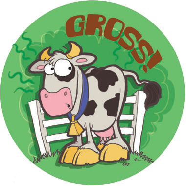 Cow Scratch-N-Sniff Sticker