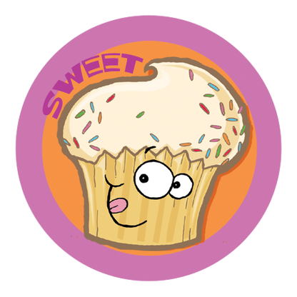 Cupcake Scratch-N-Sniff Sticker