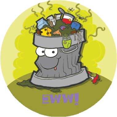 Garbage Scratch-N-Sniff Sticker