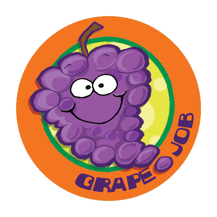 Grape Scratch-N-Sniff Sticker