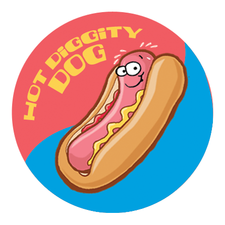 Hot Dog Scratch-N-Sniff Sticker (Special Release)