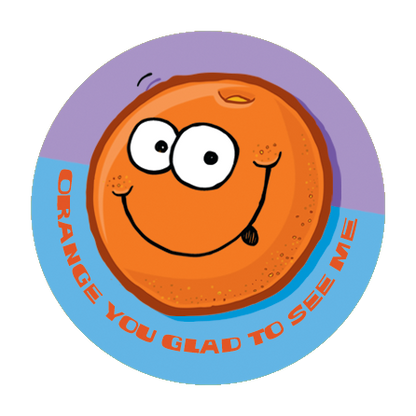 Orange Scratch-N-Sniff Sticker