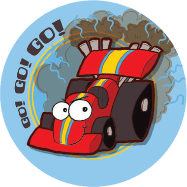 Race Car Scratch-N-Sniff Stickers