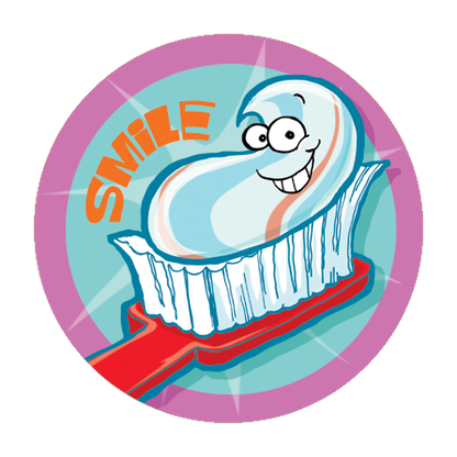 Toothpaste Scratch-N-Sniff Sticker
