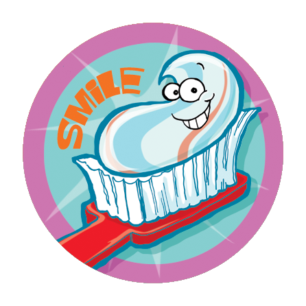 Toothpaste Scratch-N-Sniff Sticker