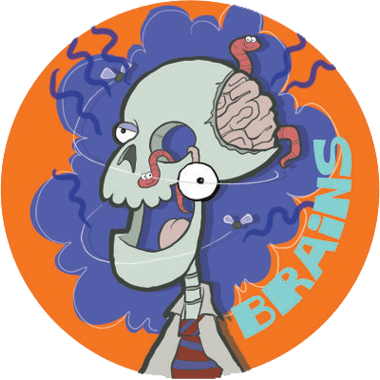 Zombie Scratch-N-Sniff Sticker