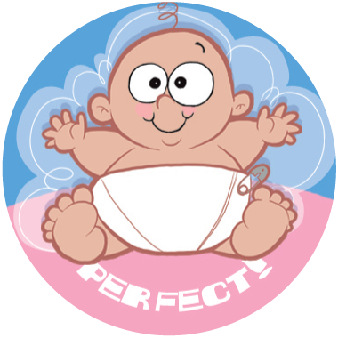 Baby Powder Scratch-N-Sniff Sticker