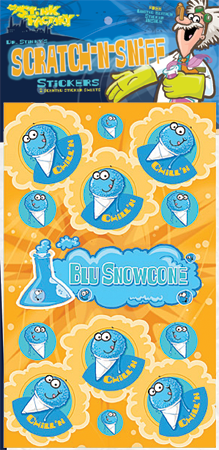 Blu Snowcone Scratch-N-Sniff Sticker
