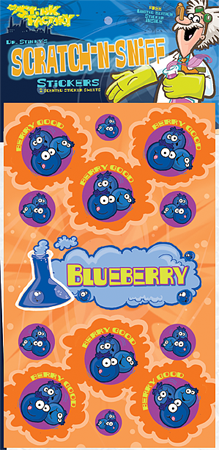 Blueberry Scratch-N-Sniff Sticker