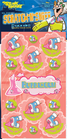 Bubble Gum Scratch-N-Sniff Sticker