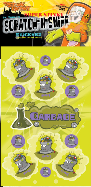 Garbage Scratch-N-Sniff Sticker