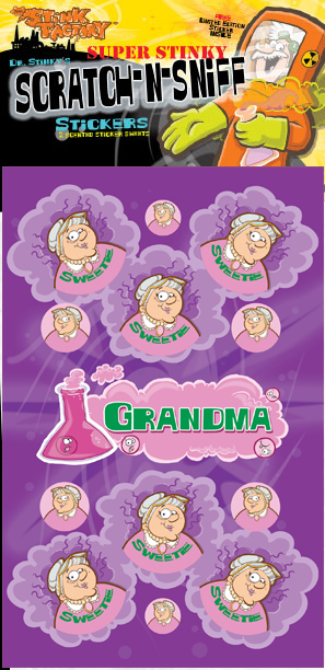 Grandma Scratch-N-Sniff Sticker