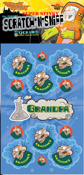 Grandpa Scratch-N-Sniff Sticker