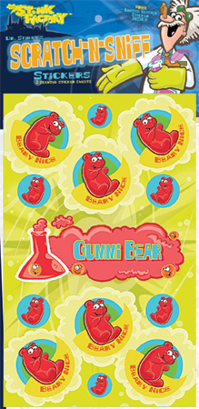 Gummi Bear Scratch-N-Sniff Stickers