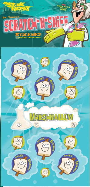 Marshmallow Scratch-N-Sniff Sticker
