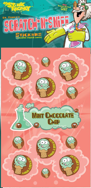 Mint Chocolate Chip Scratch-N-Sniff Sticker