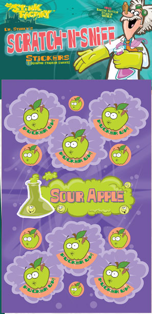 Sour Apple Scratch-N-Sniff Sticker
