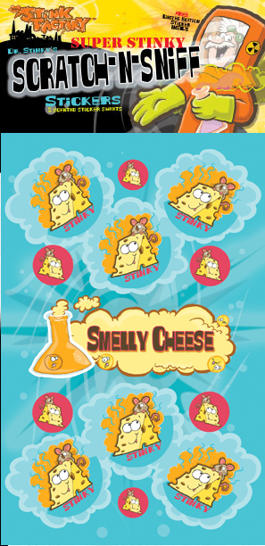 Smelly Cheese Scratch-N-Sniff Sticker