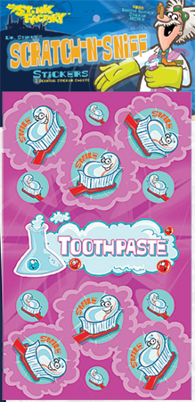 Toothpaste Scratch-N-Sniff Sticker