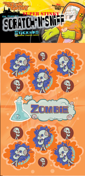 Zombie Scratch-N-Sniff Sticker